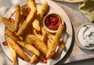 HALLOUMI FRIES (V)
